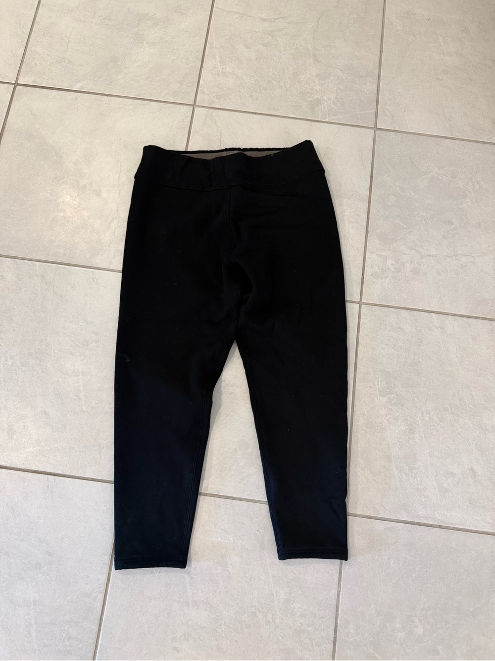 Black High-Waist Fleece Lined Leggings